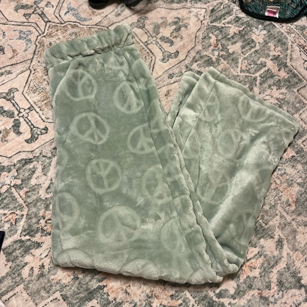 Sage green pajama pants